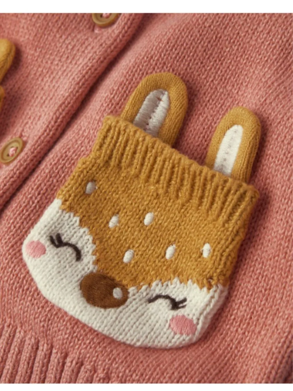 Gymboree Baby Girl 0-3M Pink Knit Overalls & Deer Hooded Sweater Set NWT